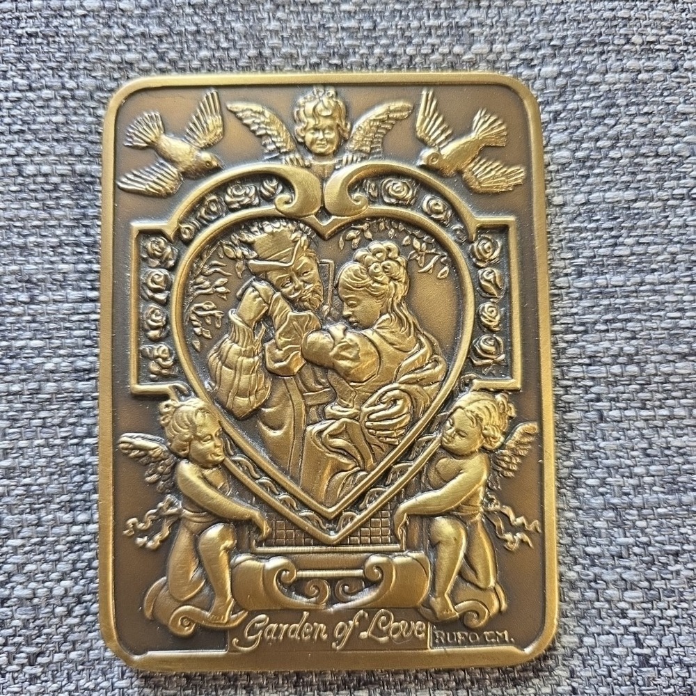 1991 Garden of Love - Bronze Poem Plaque Decor Gerald Henry